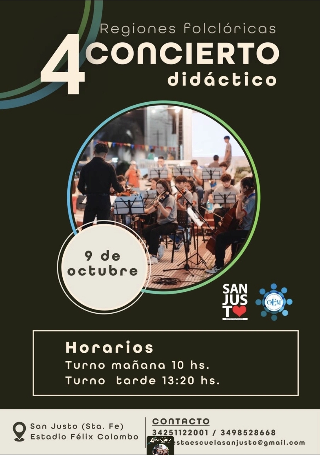4° CONCIERTO DIDÁCTICO | UN RECORRIDO MUSICAL POR LAS REGIONES FOLCLÓRICAS