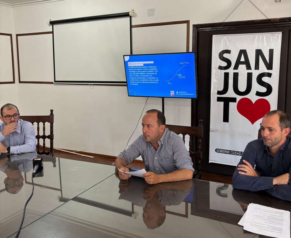 CUESTA PRESENTÓ EN SAN JUSTO EL NUEVO PAQUETE DE INCENTIVOS y BENEFICIOS PARA EL SECTOR COMERCIAL E INDUSTRIAL.