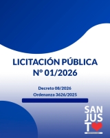 MUNICIPALIDAD DE LA CIUDAD DE SAN JUSTO, LICITACIÓN PÚBLICA N° 01/2026.