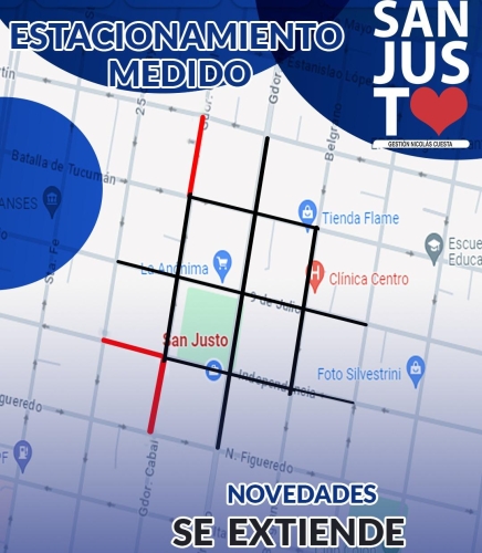 ESTACIONAMIENTO MEDIDO EN NUEVAS CALLES DESDE EL PRÓXIMO LUNES O4 DE MAYO.